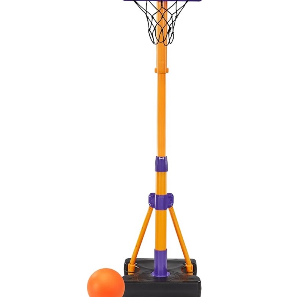 Vtech hoop madness - Adjustable Basketball Hoop with Ball - Orange and Purple